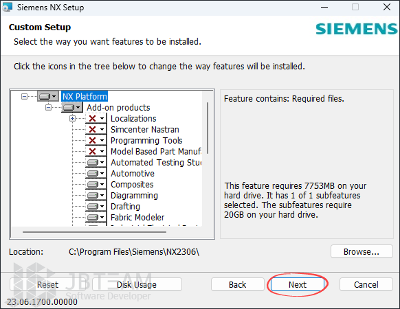 آموزش نصب Siemens NX 2306 03